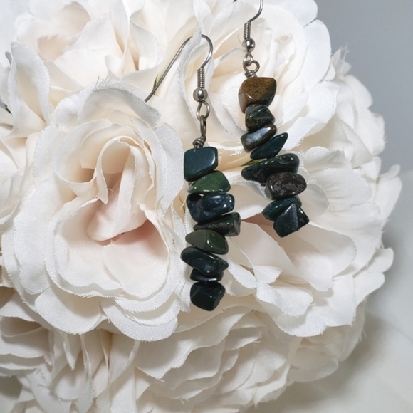 New Handmade Aventurine Prosperity & Healing Earrings - Picture 3 of 6
